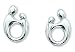 Mother and Child (R) Sterling Silver Oval Post Earrings from Janel Russel Design