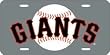 San Francisco Giants Laser Cut Silver License Plate - SET OF 6 - Sports Merchandise