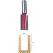 Freud 12-156 3/4-Inch Diameter by 1-1/2-Inch Double Flute Straight Bit