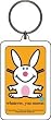it's happy bunny 'Whatever. You Moron.' Lucite Key Chain