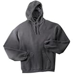 NEW District Threads - Pigment-Dyed Pullover Hooded Sweatshirt Dark Smoke-M
