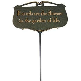 Friends Are the Flowers Garden Poem Plaque [Kitchen] by 
