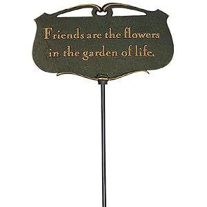 Friends Are the Flowers Garden Poem Plaque [Kitchen] by 