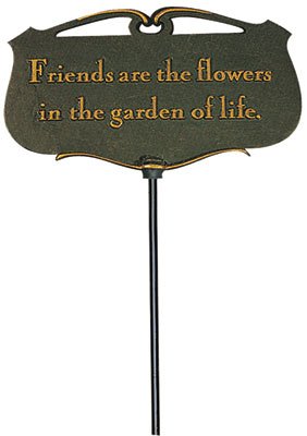 Friends Are the Flowers Garden Poem Plaque