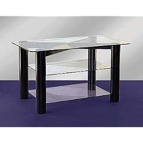 Theater in the Round R-3824w Audio Video Tv Stand (Desert White Finish)