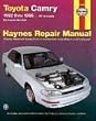 Haynes Toyota Camry Automotive Repair Manual: All Toyota Camry and Avalon Models 1992 thru 1996 (Haynes Repair Manuals)