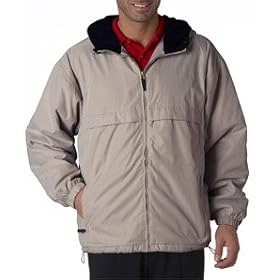 Adult Ultra-Soft Microfiber Fleece-Lined Hooded Jacket by UltraClub