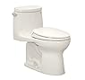 TOTO MS604114CEFG#01 Ultramax II Het Double Cyclone Elongated One Piece Toilet with Sanagloss, Cotton White