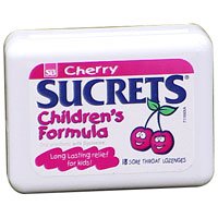 Sucrets Chldren's Formula Sore Throat Lozenges Cherry -- 18 Lozenges