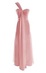 One Shoulder Chiffon Evening Dress/Bridesmaid Dress/Prom Dress/Party Dress 