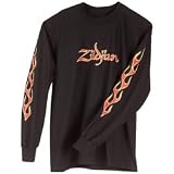 Zildjian Long-Sleeve Fire T-Shirt, Black Large