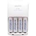eneloop 4 pack AA with MQNO6 Charger