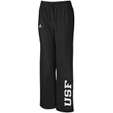 adidas South Florida Bulls Ladies Black Word Plus Fleece Pants (Medium)