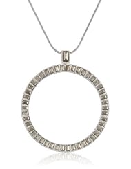 Judith Jack "Flamenco" Sterling Silver and Marcasite Circle Convertible Pendant Necklace, 36"