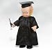 The Graduate in Black, 8-Inch Kewpie in Vinyl by Rose O'Neill