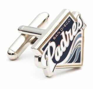 San Diego Padres Cufflinks - MLB Baseball Sports Themed Formal Wear