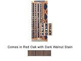 Wine Cellar Innovations Designer Series Collection Red Oak with Dark Walnut Stain Curved Corner with Display 72x25x25-in.