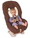 Kiddopotamus Cradler Adjustable Head Support for Newborns to Toddlers, Ivory Teddy Bears