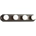 Progress Lighting P3025-20 4-Light Embossed Wall Mount Bracket Sockets Are On 6-Inch Centers and Wall Mount Only, Antique Bronze