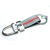 Mercedes Benz Red and Grey Nylon Key Chain