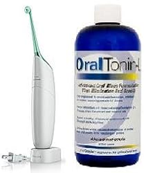 Philips Sonicare Airfloss (DENTAL PROFESSIONAL MODEL HX8181/02) PLUS Oraltonin-L (16oz) Dental Profefssional Oral Rinse that Eliminates Bad Breath!
