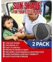 Car Sun Shade-2 Pack-for Babies Children Pets with UPF 25 + Sun Protection-Premium Car shade For Your Little Rider-Window Shades are best for blocking Harmful UV Rays While Protecting Your Child