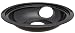 Stanco 4 Pack Ge/Hotpoint Electric Range Porcelain Black Reflector Bowls With Locking Notch