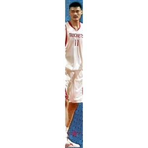 Houston Rockets Yao Ming Measure Up Growth Chart by