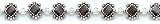 Ankle Bracelet - Sterling Silver Polished Antiqued Black Cats Eye Diamond Anklet (9 inch)