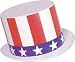 Plastic Uncle Sam Top Hats Halloween Hats