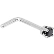 Solid 14KT White Gold 2mm Black Cubic Zirconia L-Shaped Nose Ring - 20 Gauge