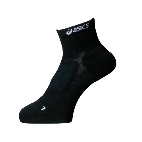 asics（アシックス） 靴下 陸上 ランニング プロパッド スーパーベリーショートソックス ブラック／ホワイト 23～25cm