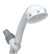 Pollenex 4-Setting Massaging Handheld Shower, White #DM209X