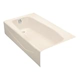 Buy KOHLER K-713-47 Villager Bath with 4-Inch Ledge and Left-Hand Drain, Almond by Kohler