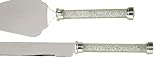 Hortense B. Hewitt Wedding Accessories Glittering Beads Cake Knife and Server Set