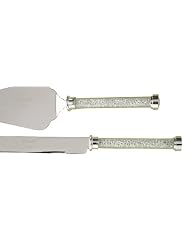 Hortense B. Hewitt Wedding Accessories Glittering Beads Cake Knife and Server... by 