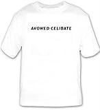 Avowed Celibate T-shirt Large White