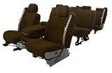 Coverking Velour Custom Fit Seat Covers - Brown, Front Row Seats. Chevrolet Corvette 50/50 highback bucket, base seat w/o seat-mounted upward-facing power controls 1984 - 1988
