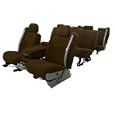 Coverking Velour Custom Fit Seat Covers - Brown, Middle Row Seats. Toyota Highlander HYBRID BASE, Second Row, 60/40 Split bench, (60 PORTION IS ON DRIVER'S SIDE) 2006 - 2006