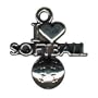 .925 Sterling Silver I Heart (love) Softball Charm or Pendant