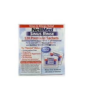 Neilmed Sisurinse 120 refill mixture sachets for netipot and bottle