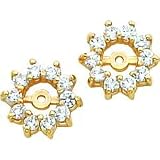 14K Gold Moissanite Earring Jackets