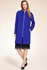Autograph Wool Rich Zip Through Coat with Cashmere