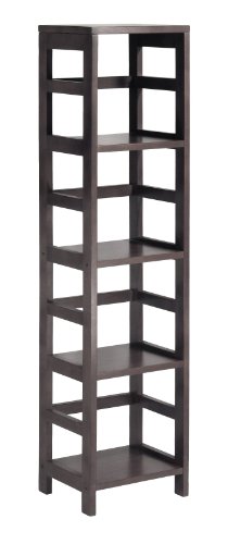 Winsome Espresso 4 - Section Storage Shelf