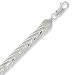 Sterling Silver 7.5 Inch Diamond Cut Braided title=