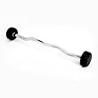 Rubber Curl Barbell 70 lbs