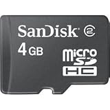 SanDisk SDSDQ-004G-A11M MicroSDHC 4GB Card (Black) by 