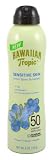 Hawaiian Tropic Sensitive Skin Lotion Spray Sunscreen, SPF 50 6 fl oz (170 ml)