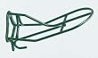 English Wall Mount Saddle Rack - Hunter Green