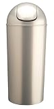 Umbra Jumbo Contemporary Covered Bin, 62 Litres- Metallic Platinum